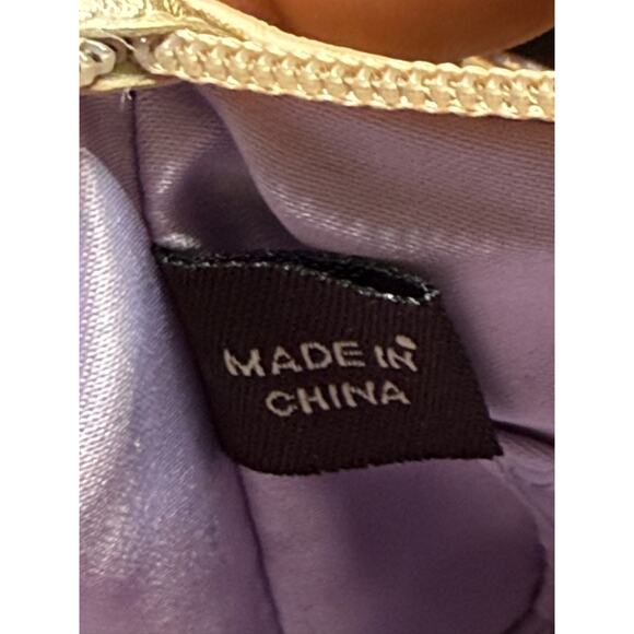 RETAIL $128 Coach Ltd. Edition Ashley Iris Floral Gold Leather & Canvas Wristlet - Picture 8 of 8